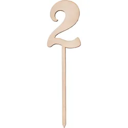 Sallys Cake Topper Zahlen - aus echtem Holz