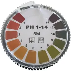 Bevi pH - Indikatorpapier, pH Wert 0-14, 5 m - Rolle