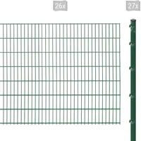 Arvotec Doppelstabmattenzaun ESSENTIAL 143 zum Einbetonieren, (Set, 53-St), Zaunhöhe 143 cm, Zaunlänge 2 - 60 m grün 52 m x 143 cm