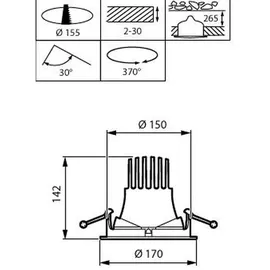 Philips Einbaustrahler (RS781B 49S)