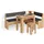 livinity® Eckbankgruppe, Tiberio Goldkraft Eiche 180 x 120 cm mit Tisch