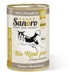 Sanoro Pures Muskelfleisch vom BIO-Rind 12x400g