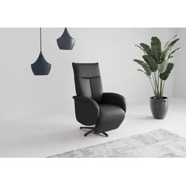 sit&more TV-Sessel Juma schwarz 75 x 110 x 82 cm mit Drehfunktion & Kopfteilverstellung