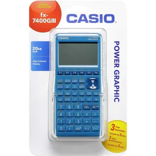 Casio FX-7400GIII Grafikrechner Cyan Display (Stellen): 21 batteriebetrieben (B x H x T) 87.5 x 21.3