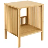 [en.casa] Beistelltisch Varde 50x39x33 cm Bambus Natur