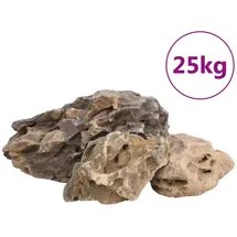 vidaXL Drachensteine 25 kg Grau 10-40 cm