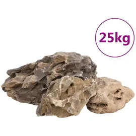 vidaXL Drachensteine 25 kg Grau 10-40 cm
