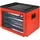 ADB Schrank-Aufsatz rot, anthrazit 4 Schubladen 61,0 x 45,0 x 95,0 cm