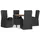 vidaXL Polyrattan Garten-Essgruppe 5-tlg. schwarz inkl. Kissen 3157599
