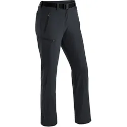 Funktionshose MAIER SPORTS "Rechberg Therm", Damen, Gr. 88, Langgrößen, schwarz, 90% Polyamid, 10% Elasthan, Hosen, Wattierte Winter Outdoorhose, elastisch