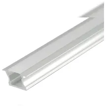 Energmix 2 Meter Aluprofile Alu Schiene Profil für LED Strip Profil mit Milchglas Abdeckung