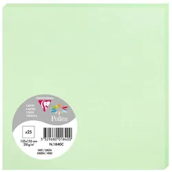 Pollen 250x Karte Pollen 135x135mm 210g - Grün 1840C