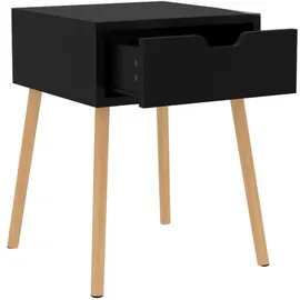 vidaXL Nachtschrank Hochglanz-Schwarz 40 x 40 x 56 cm Schwarz