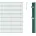 Alberts Alberts Komplettset Doppelstabmattenzaun grün Mattenbreite 2 m 180 cm 10 m lang