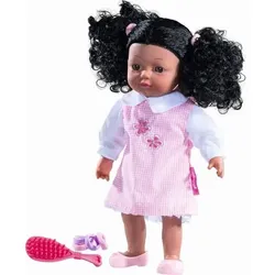 DOLLSWORLD 60380 Stehpuppe Elizabeth, schwarze Haare, 36 cm