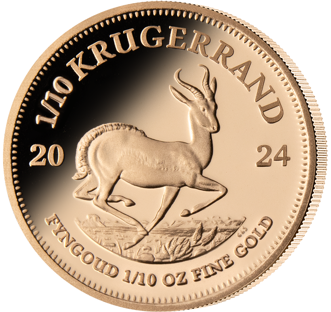 Gold Krügerrand Münze 2024 PP - 1/10 Unze - Südafrika