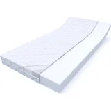 MSS e.K. Revasana Premium 7 Zonen Matratze Wellness Kaltschaum versteppter Bezug - 120 x 200 cm