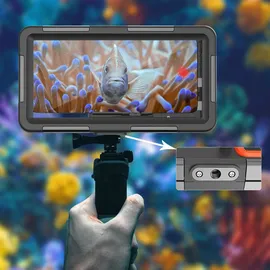 TECH-PROTECT Universal Wasserdichtes Tauchgehäuse schwarz-orange