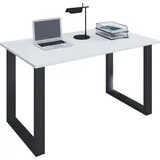 VCM my office Lona Schreibtisch weiß quadratisch, U-Fuß-Gestell schwarz 80,0 x 80,0 cm