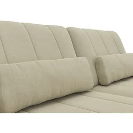 flexlux 3-Sitzer Tropea Funktionssofa, Designsofa, Relaxfunktion, TV-Couch, mit Armteilverstellung sowie Sitztiefenverstellung, Breite 252 cm beige|weiß