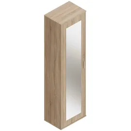 FMD Mehrzweckschrank FMD "Inca 1", braun (eiche), B:50cm H:184cm T:34,5cm, Holzwerkstoff, Schränke, Mehrzweckschrank, Garderobenschr., Aktenschr., Mehrzweckschr., Breite 50 cm, Höhe 184 cm