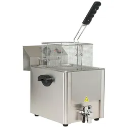 Elektrische Fritteuse 1 x 10 L & Ablasshahn