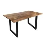 Amagohome Esstisch Küchen Tisch Esszimmer Tisch Liverpool Mangoholz massiv vers. Größen : 120 x 80 cm