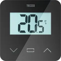 TECE TECEfloor Raumbediengerät Temperatur, LCD-Display, 77420052, Farbe: schwarz,