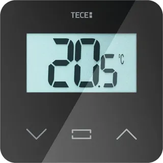 TECE TECEfloor Raumbediengerät Temperatur, LCD-Display, 77420052, Farbe: schwarz,