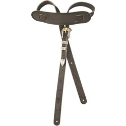 Gretsch Strap Tooled Vintage Leather Black