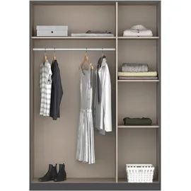 Rauch Kleiderschrank RAUCH "Freiham Drehtürenschrank Schrank Garderobenschrank Breite 91cm", weiß (weiß hochglanz), B:181cm H:197cm T:54cm, Holzwerkstoff, Schränke, Kleiderschrank, Schlafzimmerschrank mit Spiegel und Griffmulden BESTSELLER