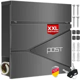 Kesser Briefkasten schwarz inkl. Zeitungsfach