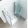 Glaszentrum Hagen 75x75x195 cm Saturn U-Duschkabine - Transparent
