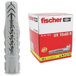 50 Stk. Fischer Universaldübel mit Rand UX 10 x 60 R - 77872