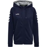 hummel GO Baumwoll Kapuzenjacke Damen marine XS