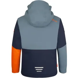 TROLLKIDS Hallingdal Jacke - Steel Blue / Flame Orange - 152 cm