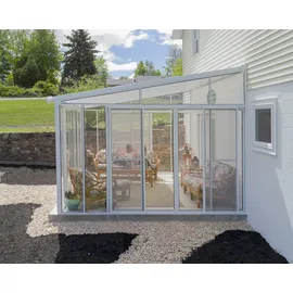 CANOPIA San Remo Alu weiß Polycarbonat 3 mm / Dach HKP 8 mm 16,7 m2