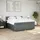 vidaXL Boxspringbett 180 x 200 cm Dunkelgrau