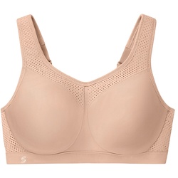 GLAMORISE Nahtloser Sport-BH für hohe Belastung - Kaffee Unterwäsche   Damen 