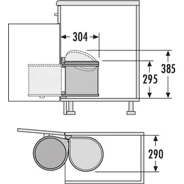 HAILO Mono 12 l Dunkelgrau