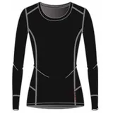 Odlo Natural 100% Merino Warm Long Sleeve Base Layer schwarz)