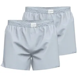 Tom Tailor Herren Boxershorts - Web-Shorts, Baumwolle, Poplin, Vorteilspack Hellblau L