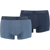 Puma Herren Boxer Shorts im Pack - Basic Trunk Boxershorts 935015 Blau M