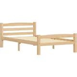 vidaXL Kiefernholz Massiv Bettgestell Holzbett Futonbett Bett Einzelbett Massivholzbett Bettrahmen Lattenrost Schlafzimmerbett 100x200cm