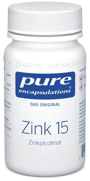 Pure Zink 15 mg Zinkpicolinat 60 Kapseln