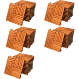 Casaria Holzfliesen FSC®-zertifiziertes Akazien- oder Eukalyptusholz Terrassenfliesen Klickfliesen 30x30cm Garten Balkon, Model:55x Akazie Quattro...
