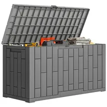 Outsunny Gartenbox 227 l 106,5 x 43 x 54,5 cm Grau