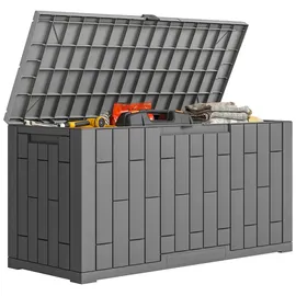 Outsunny Gartenbox 227 l 106,5 x 43 x 54,5 cm Grau