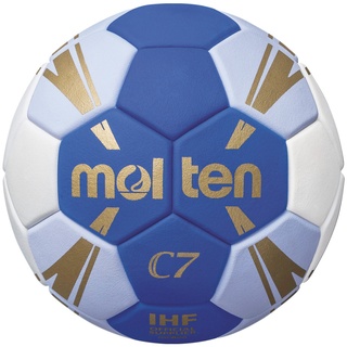 Molten Handball C7 Trainingsball blau/weiß/Gold 2