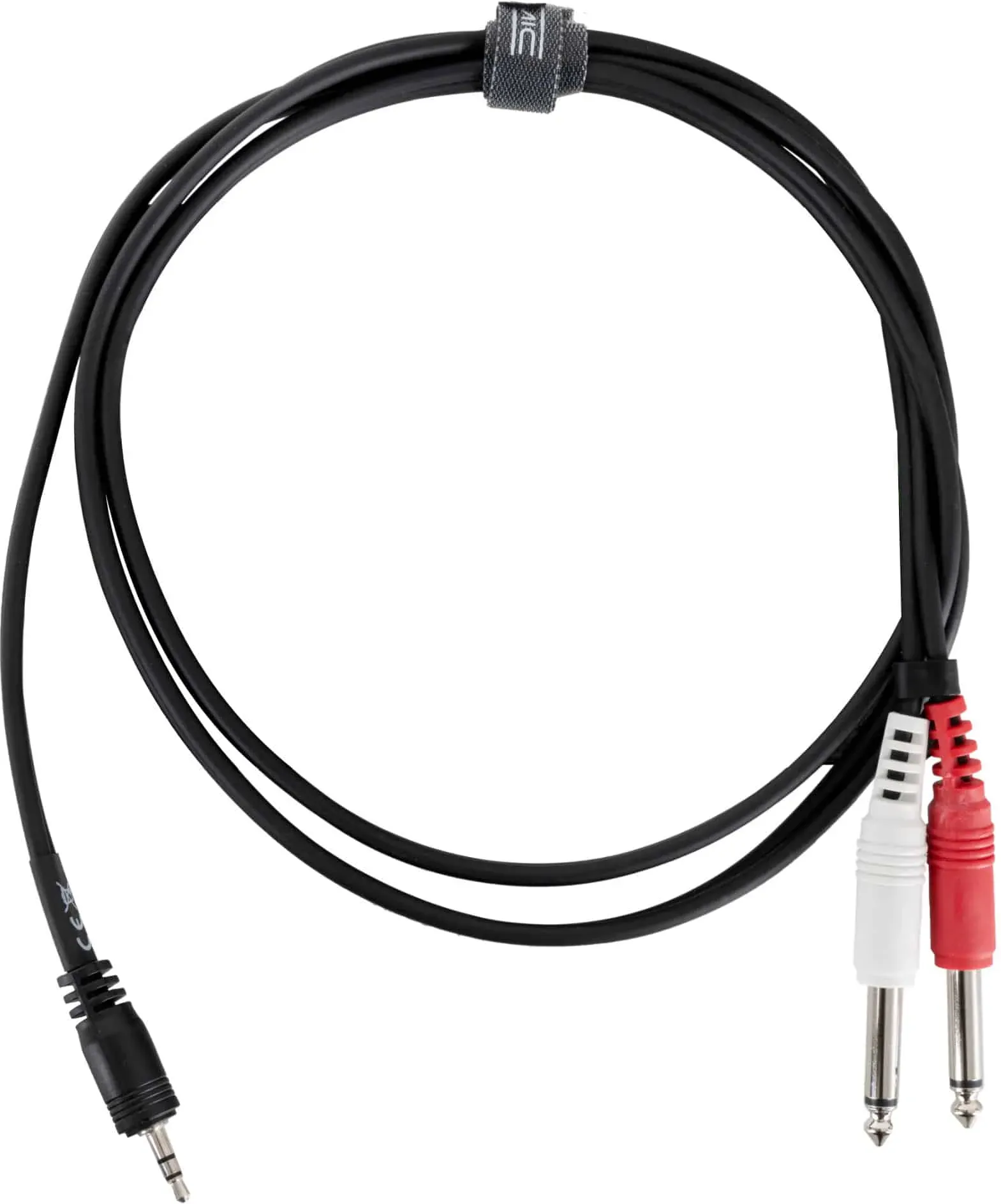 Pronomic Stage JM2JS-1.5 Audiokabel 3,5mm Stereo-Klinke / 2x 6,3mm Mono-Klinke 1,5m schwarz